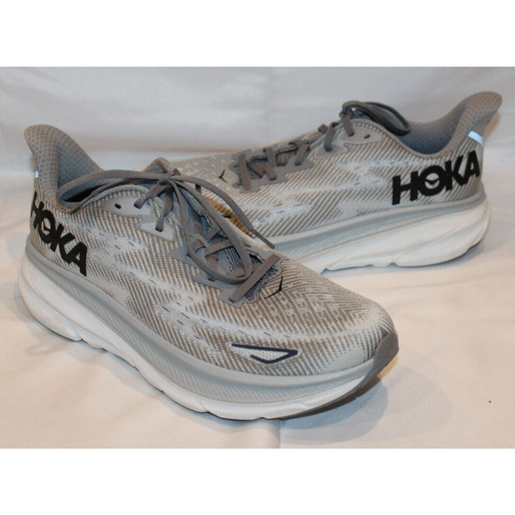 NIB Hoka One One Men\'s Clifton 9 Running Athletic Sneakers HMBC GRAY‎ 8
